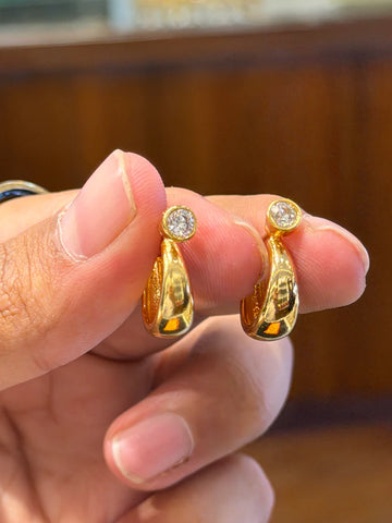 Elegant 1 Gram Gold Plated Earrings- 1 Pair ( 2 Pieces)