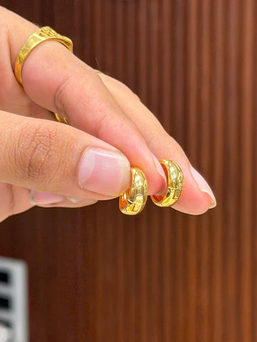 1 Gram Men's Gold Plated Bali Earrings for Men | Stylish Hoop Bali Earrings | Daily Wear Fashion Jewellery