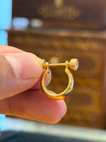 Elegant Gold-Plated Earrings