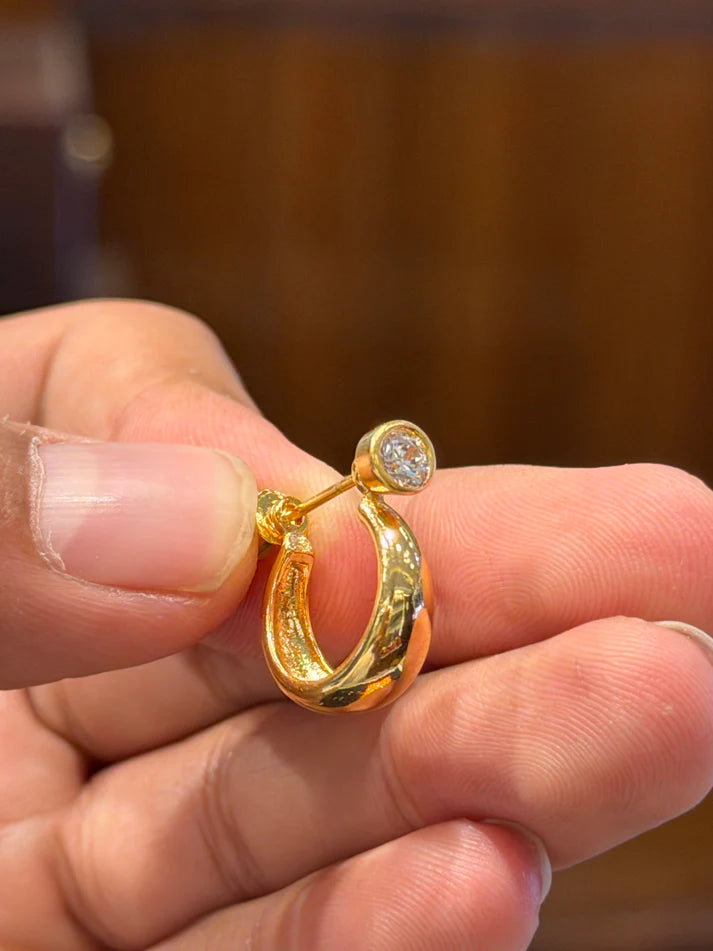 Elegant Gold-Plated Earrings