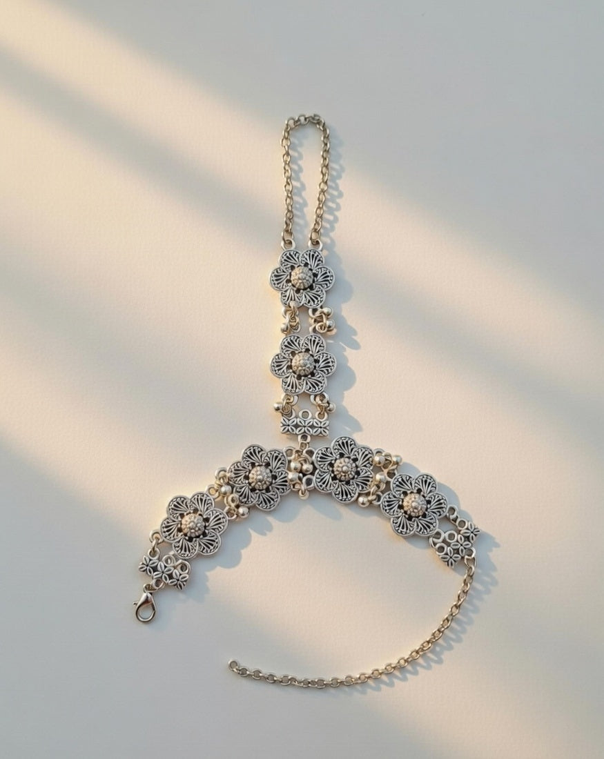 Traditional Boho Finger Ring Bracelet for Women