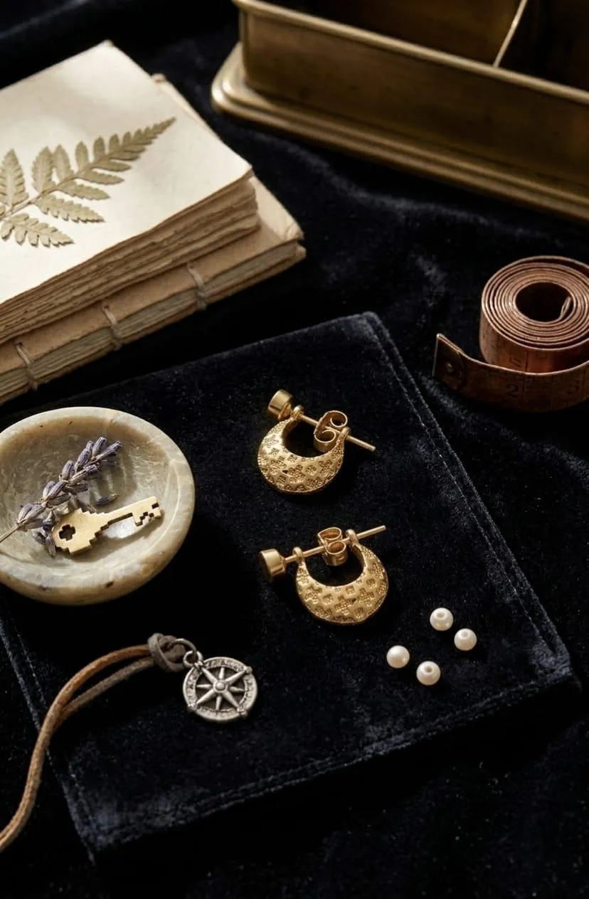 2Pcs (1 Pair / Jodi) Gold Plated Earrings for Women & Men | Unisex Elegant Lightweight Party Wear Jewelry