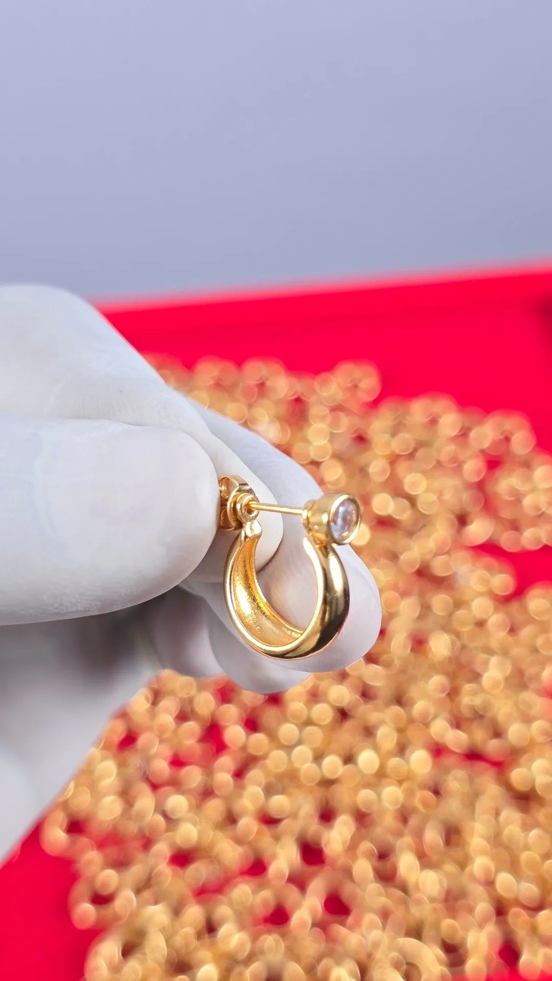 Elegant 1 Gram Gold Plated Earrings- 1 Pair ( 2 Pieces)